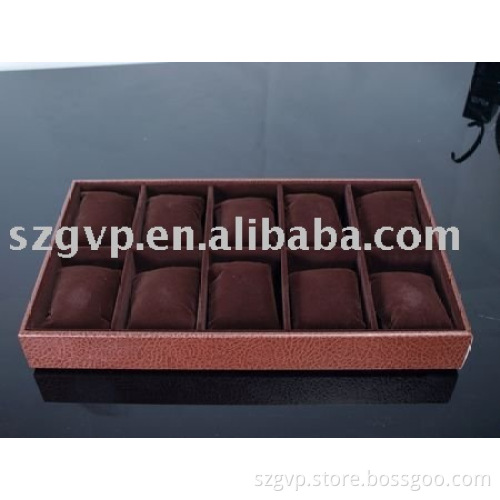 wood watch display